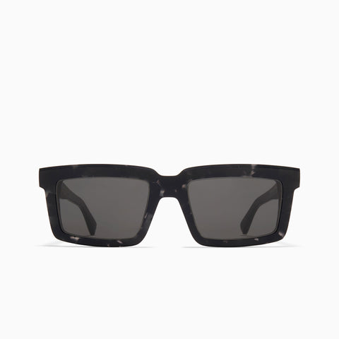 Mykita Dakar Chilled Raw Black Havana / Silver - Dark Grey Solid