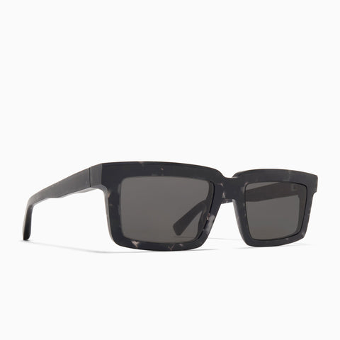 Mykita Dakar Chilled Raw Black Havana / Silver - Dark Grey Solid