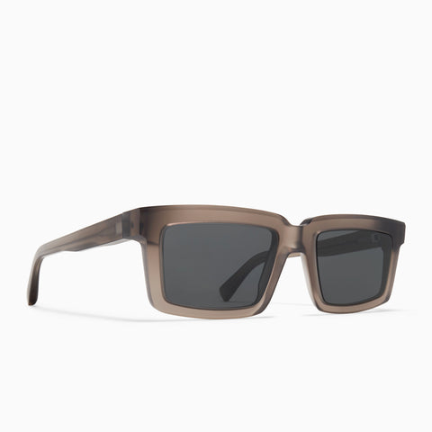 Mykita Dakar Chilled Raw Clear Ash / Silver - Dark Grey Solid