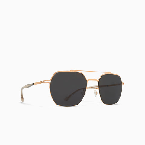 Mykita Arlo Champagne Gold - Dark Grey Solid