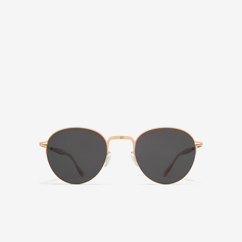 Mykita Tate Champagne Gold / Dark Grey Solid