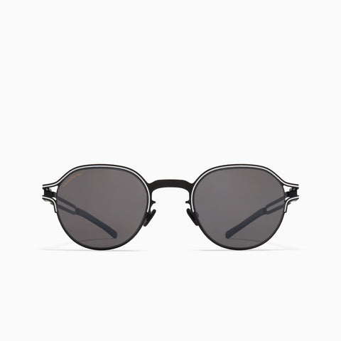 Mykita Vaasa Black / White - Polarized Pro Hi-Con Grey