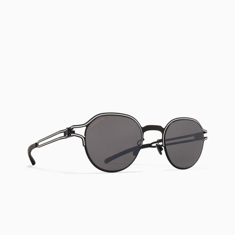 Mykita Vaasa Black / White - Polarized Pro Hi-Con Grey