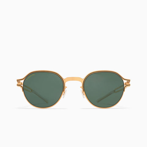 Mykita Vaasa Gold / Black -  Polarized Pro Green 15
