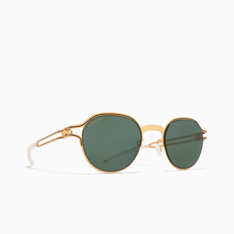 Mykita Vaasa Gold / Black -  Polarized Pro Green 15
