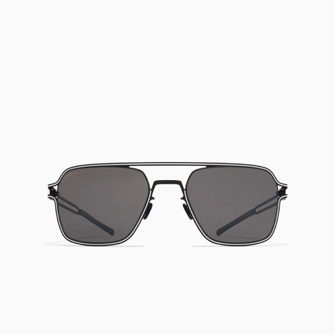Mykita Riku Black / White - Polarized Pro Hi-Con Grey