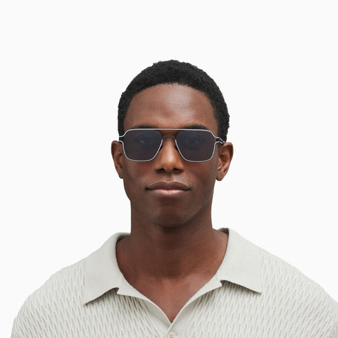 Mykita Riku Black / White - Polarized Pro Hi-Con Grey