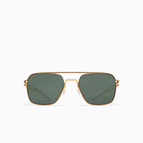 Mykita Riku Gold / Black - Polarized Pro Green 15