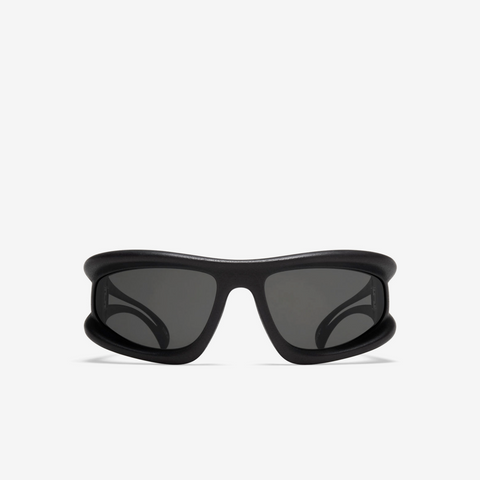 Mykita x 032C Marfa MD1 Pitch Black / Dark Grey Solid Shield