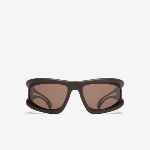 Mykita x 032C Marfa MD22 Ebony Brown / Cedar Brown Shield