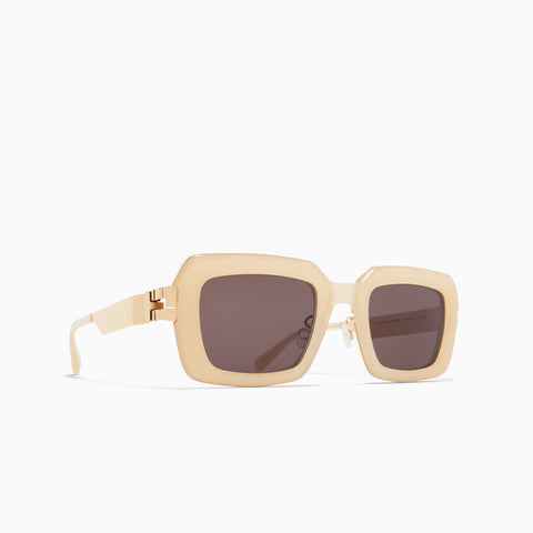 Mykita Una A87 Champagne Gold / Blonde - Brown Solid