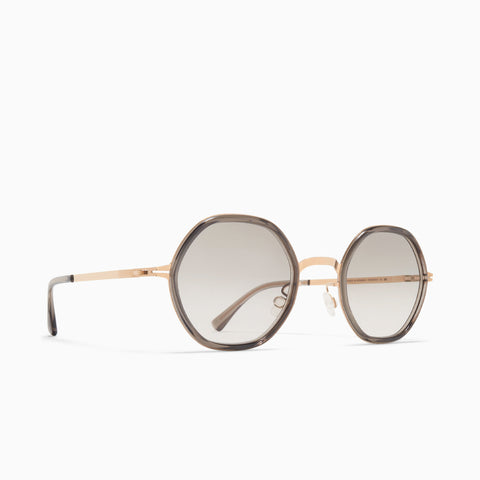 Mykita Alya A83-Champagne Gold / Clear Ash - Original Grey Gradient