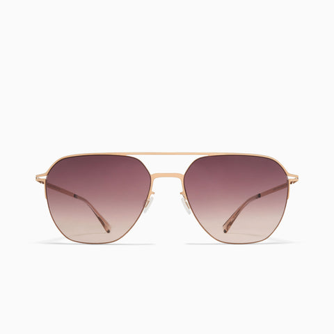 Mykita Amos Champagne Gold - Cedar Brown Gradient