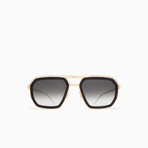 Mykita Mojave MH7 Pitch Black - Glossy Gold / Raw Black Gradient