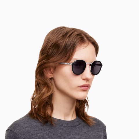 Mykita x Rimowa MR001 AL1-White Silver - Black / Coolgrey Solid
