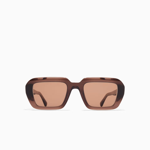 Mykita Nima C204 Maroon / Shiny Silver - Cruxitebrown Solid
