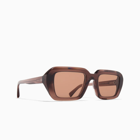 Mykita Nima C204 Maroon / Shiny Silver - Cruxitebrown Solid