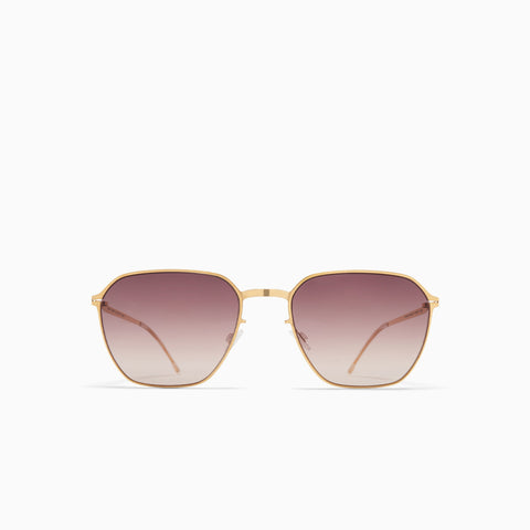 Mykita Anders Glossy Gold - Cedar Brown Gradient