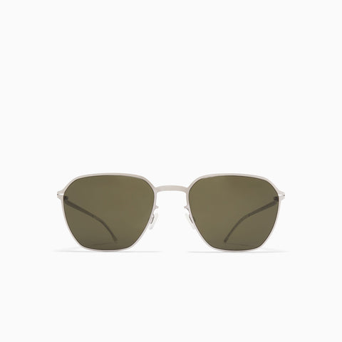 Mykita Anders Shiny Silver - Rawgreen Solid
