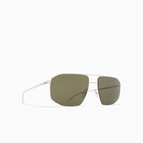 Mykita Santeri Shiny Silver - Rawgreen Solid