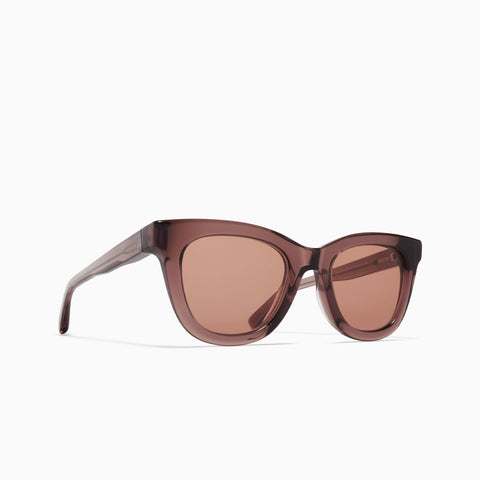 Mykita Laimi C204 Maroon / Shiny Silver - Cedar Brown