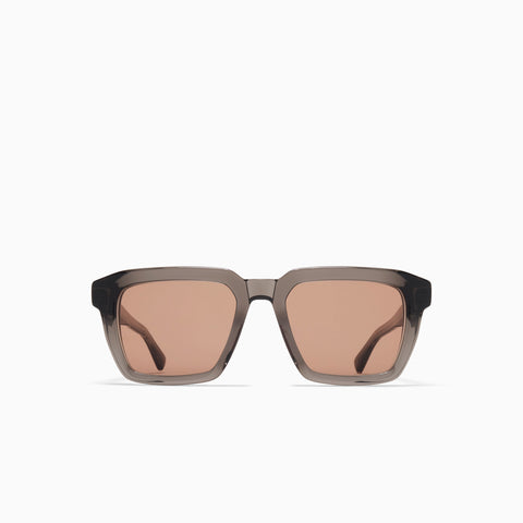 Mykita Soma C159 Clear Ash / Shiny Silver - Cedar Brown