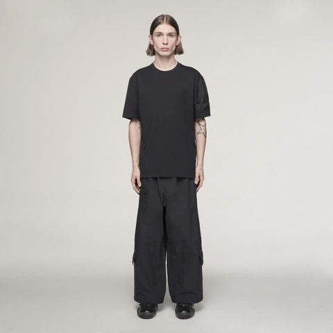 adidas Y-3 Cropped Straight Leg Pants Black