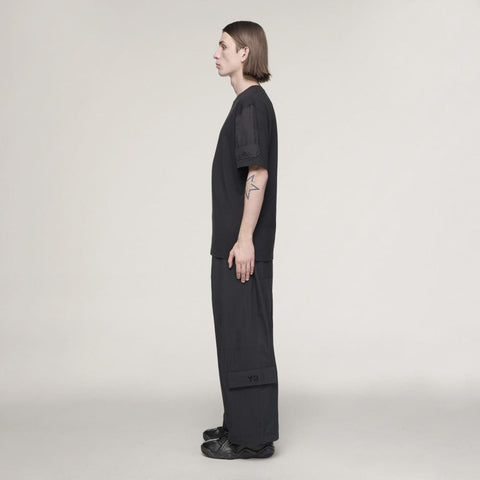 adidas Y-3 Cropped Straight Leg Pants Black