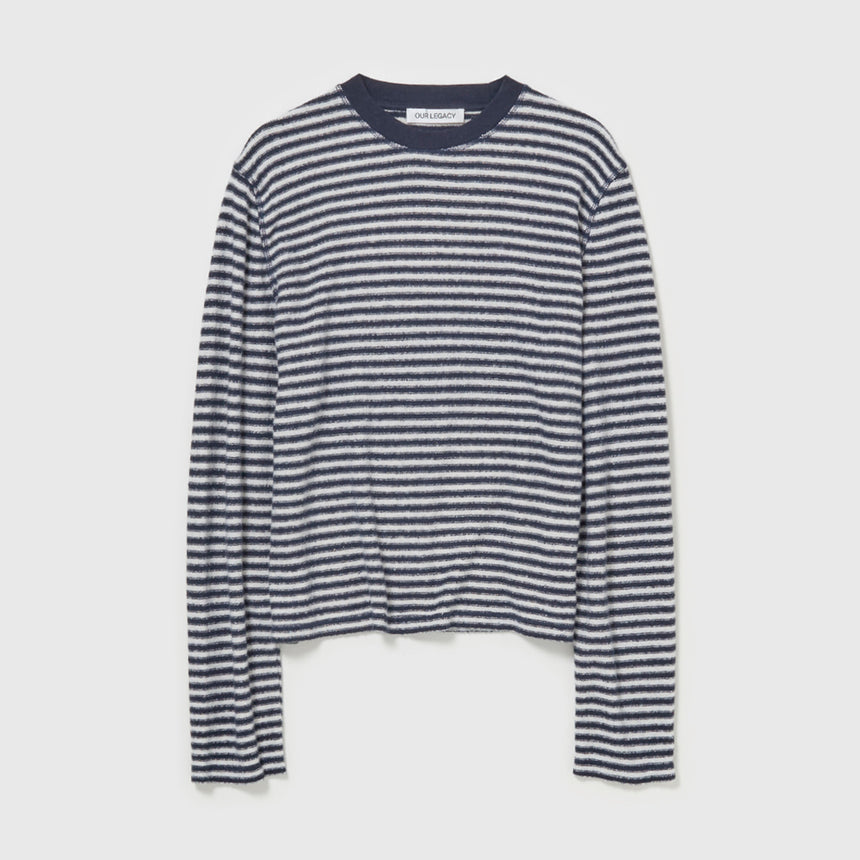 Our Legacy Artist Roundneck Malaga Stripe Brushed Cotton