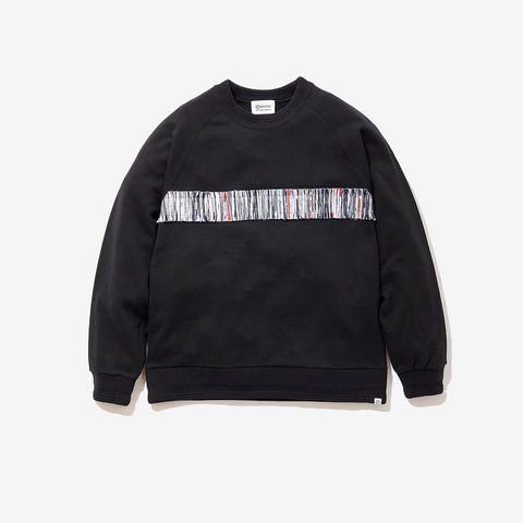 Kuon Sakiori Striped Sweatshirt Black