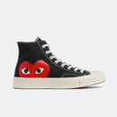 Comme des Garçons PLAY Converse Chuck Taylor High Top Black