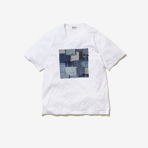 Kuon Boro Patched Tee White