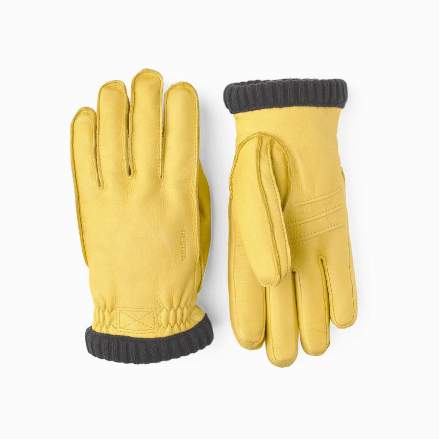 Hestra Deerskin Primaloft RIB Glove Yellow