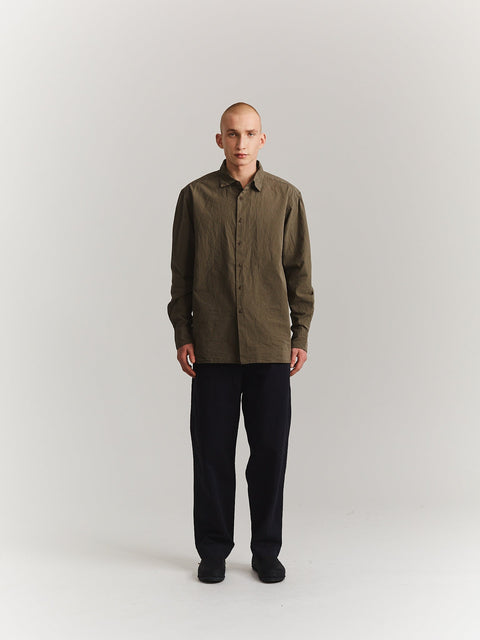 Casey/Casey Big Raccourcie Shirt Paper Cot Argil