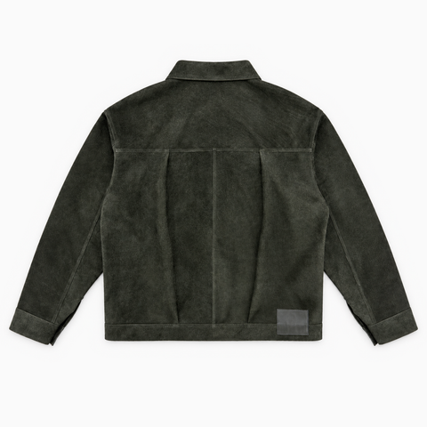 Yâr’in Type 1 Cashmere Suede Jacket Khaki