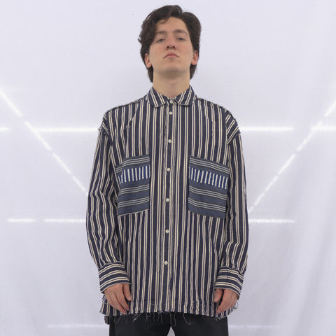 Casey/Casey Hamnet Rawedge Shirt Paper Cot Stripe