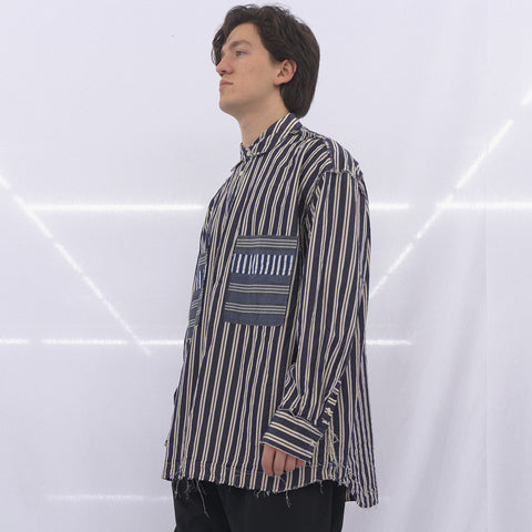Casey/Casey Hamnet Rawedge Shirt Paper Cot Stripe