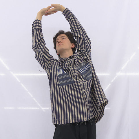 Casey/Casey Hamnet Rawedge Shirt Paper Cot Stripe