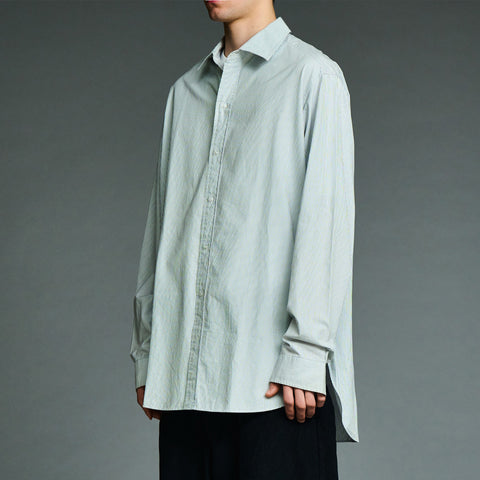 A.PRESSE Spread Collar Shirt Green