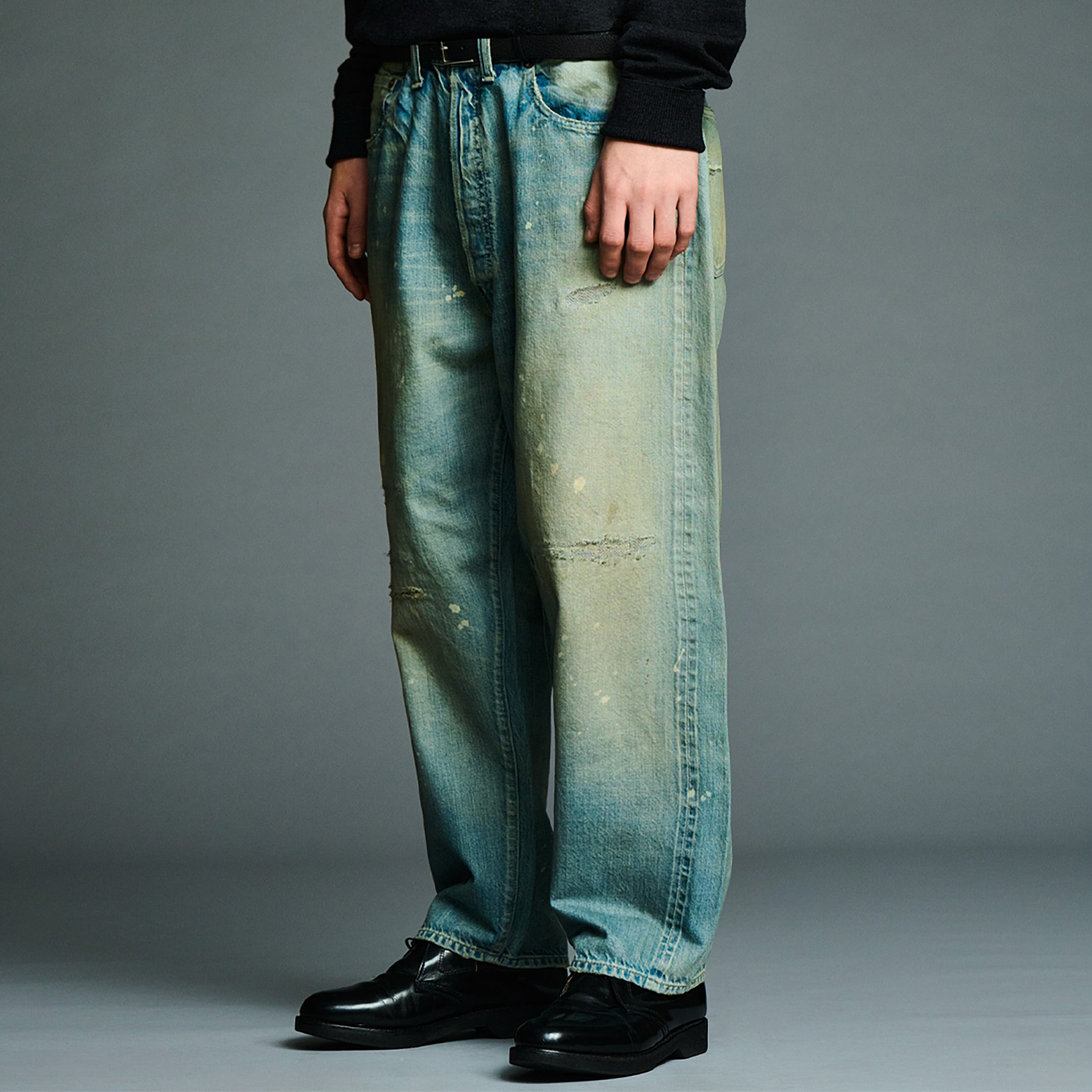 A.PRESSE No.37 Washed Wide Denim Pants Bleach – 1290SQM