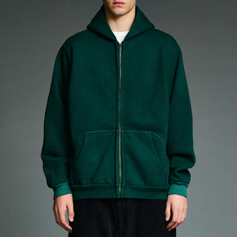A.PRESSE Vintage Zip Sweat Hoodie Black