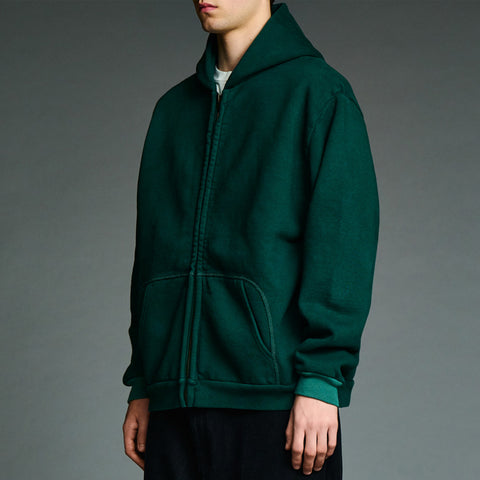 A.PRESSE Vintage Zip Sweat Hoodie Black