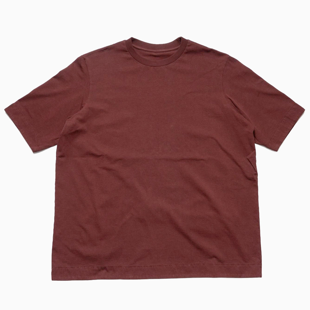 【CASEY CASEY】FELIX T SHIRT HEAVY JERSEY Casey/Casey Felix T-Shirt Heavy Jersey - Wine – 1290SQM