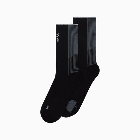 On Performance Run Sock High Black | Eclipse