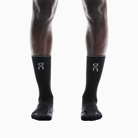 On Performance Run Sock High Black | Eclipse