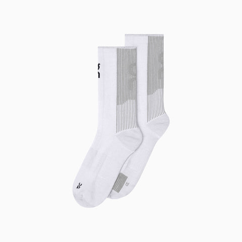 On Performance Run Sock High White | Glacier