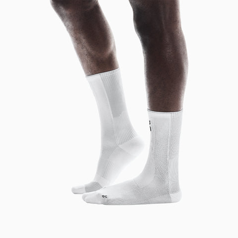 On Performance Run Sock High White | Glacier