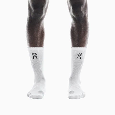 On Performance Run Sock High White | Glacier
