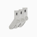 On Logo Sock High 3P Heather Gray
