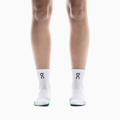 On Elite Run Sock Mid White | Ivory